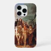Coque iPhone 16 Pro Daniel Boone escorte les colons (Verso)