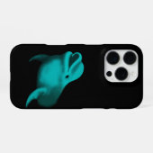 Coque iPhone 16 Pro Dauphin Chanceux (Verso Horizontal)