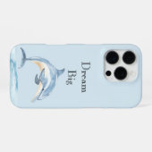 Coque iPhone 16 Pro Dauphin Océan Plage (Verso Horizontal)