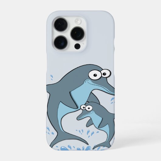 Coque iPhone 16 Pro Dauphins (Verso)