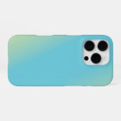 Coque iPhone 16 Pro Dégradé Bleu Jaune Vert (Verso Horizontal)