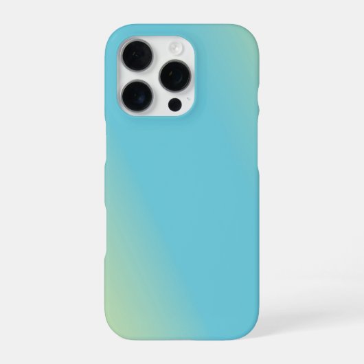 Coque iPhone 16 Pro Dégradé Bleu Jaune Vert (Verso)