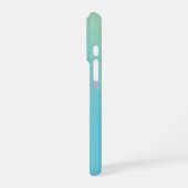 Coque iPhone 16 Pro Dégradé Bleu Jaune Vert (Côté gauche)