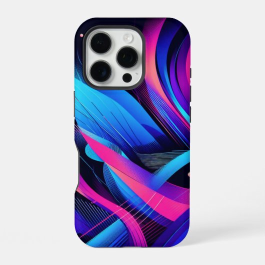 Coque iPhone 16 Pro Dérive Néon (Verso)