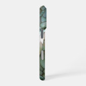 Coque iPhone 16 Pro Dragon Vert Faux Vitrail (Côté droit)