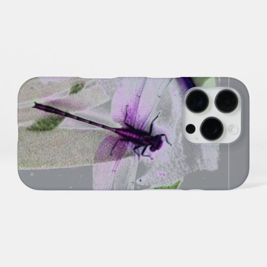 Coque iPhone 16 Pro Dragonfly Art (Verso Horizontal)
