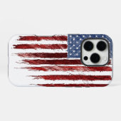 Coque iPhone 16 Pro Drapeau américain (Verso Horizontal)