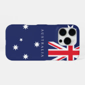 Coque iPhone 16 Pro Drapeau classique d'Australie (Verso Horizontal)