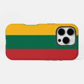 Coque iPhone 16 Pro Drapeau de la Lituanie (Verso Horizontal)
