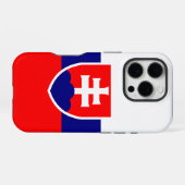Coque iPhone 16 Pro Drapeau de la Slovaquie (Verso Horizontal)