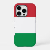 Coque iPhone 16 Pro Drapeau de l'Italie (Verso)