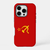 Coque iPhone 16 Pro Drapeau de l'URSS (Verso)