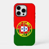 Coque iPhone 16 Pro Drapeau du Portugal (Verso)