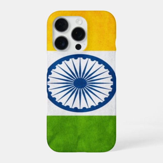 Coque iPhone 16 Pro Drapeau indien (Verso)