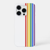 Coque iPhone 16 Pro Drapeau LGBTQ arc-en-ciel (Verso)