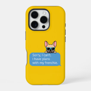 Coque iPhone 16 Pro Drôle Bouledogue Français