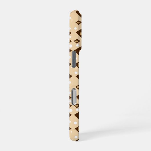 Coque iPhone 16 Pro Earthtone Geometry (Côté droit)