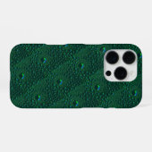 Coque iPhone 16 Pro Eau sur métal vert (Verso Horizontal)