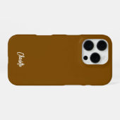 Coque iPhone 16 Pro Écriture manuscrite moderne personnalisée (Verso Horizontal)