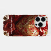 Coque iPhone 16 Pro "Élégance de Rose Radieuse" (Verso Horizontal)