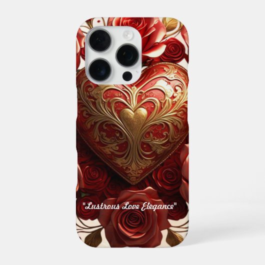 Coque iPhone 16 Pro "Élégance de Rose Radieuse" (Verso)