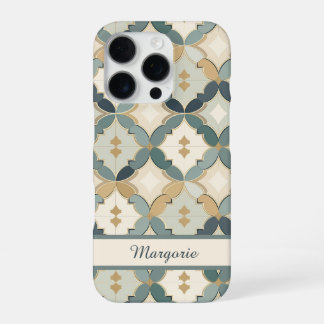 Coque iPhone 16 Pro Élégant Carreau Marocain Personnalisé