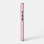 Coque iPhone 16 Pro Élégant violet rose gris script Monogramme (Côté gauche)