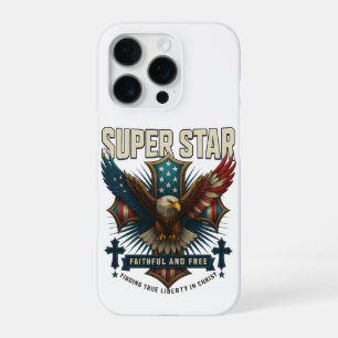 Coque iPhone 16 Pro Emblème Super Star Eagle