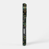 Coque iPhone 16 Pro Emerald et Gold Art déco Thème (Côté droit)