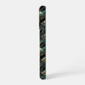 Coque iPhone 16 Pro Emerald et Gold Art déco Thème (Côté gauche)