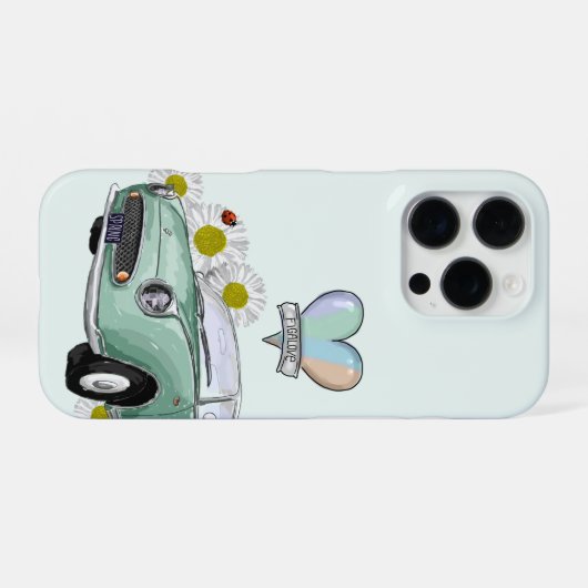 Coque iPhone 16 Pro Emerald Green Figaro phone case - telefoonhoesje (Verso Horizontal)