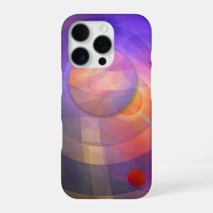 Coque iPhone 16 Pro Énergie solaire, abstraite artistique