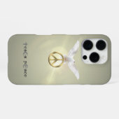 Coque iPhone 16 Pro Enseigner la paix | (Verso Horizontal)
