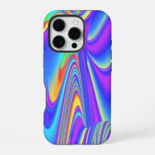 Coque iPhone 16 Pro Esprit de Brise d'Été, Abstrait 3D Rainbowart