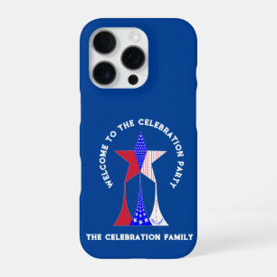Coque iPhone 16 Pro Étoiles et Rayures Patriote
