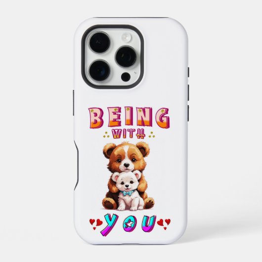 Coque iPhone 16 Pro Être avec toi (Verso)