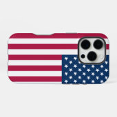 Coque iPhone 16 Pro Étui Case-Mate pour iPhone 15 Pro avec drapeau amé (Verso Horizontal)