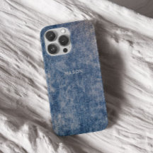 Étui de téléphone en denim lavé à l'acide effet je