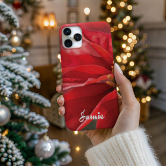 Coque iPhone 16 Pro Étui de téléphone en poly haute définition Poinset
