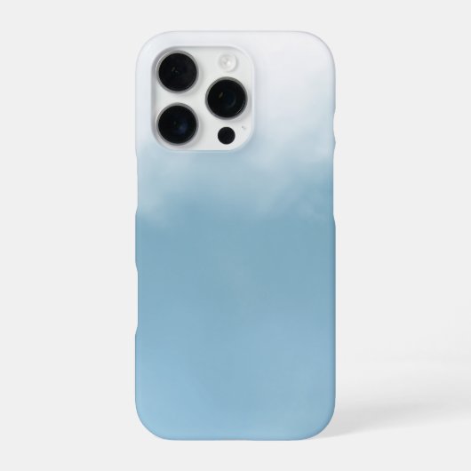 Coque iPhone 16 Pro Étui de téléphone esthétique bleu nuage (Verso)