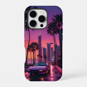 Coque iPhone 16 Pro Étui de téléphone Gta 6 Retro Car Drive