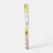 Coque iPhone 16 Pro Étui de téléphone personnalisé avec nom floral pou (Côté gauche)