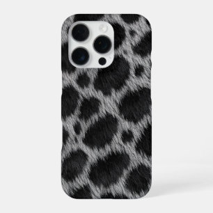 Coque iPhone 16 Pro Étui guépard gris pour iPhone 16 Pro Max