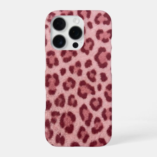 Coque iPhone 16 Pro Étui guépard rose pour iPhone 16 Pro Max (Verso)