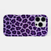 Coque iPhone 16 Pro Étui guépard violet pour iPhone 16 Pro Max (Verso Horizontal)