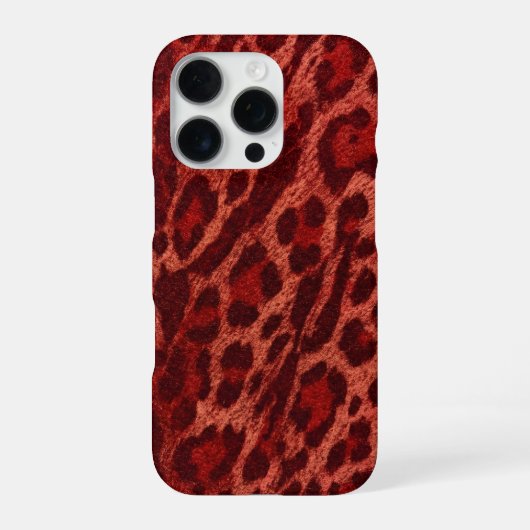 Coque iPhone 16 Pro Étui iPhone 16 Pro Max guépard rouge (Verso)