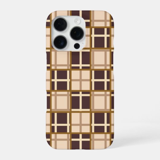 Coque iPhone 16 Pro Étui iPhone 16 Pro Teintes Marron Abstraites (Verso)