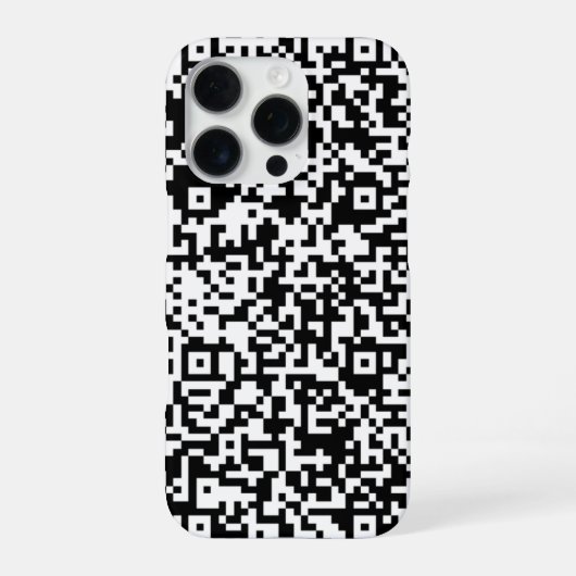Coque iPhone 16 Pro Étui iPhone Code QR personnalisé (Verso)