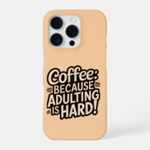 Coque iPhone 16 Pro Étui iPhone "Devenir adulte est dur" pour amateur