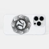 Coque iPhone 16 Pro Étui iPhone illusion d'optique symbole Pi-π pour v (Verso Horizontal)